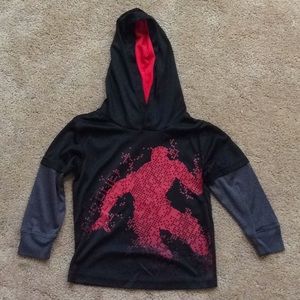 GUC And1 3T Long sleeve performance tee with hood